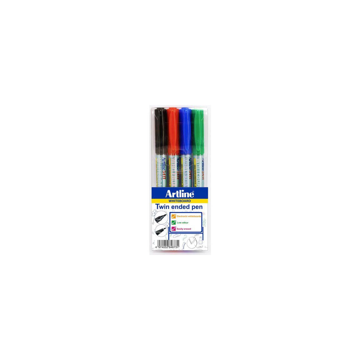 Whiteboard pen ARTLINE 541T double 4/pack