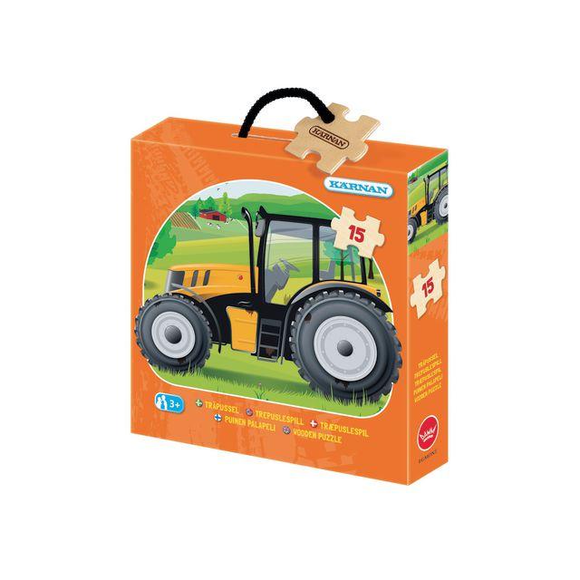 Wooden puzzle Tractor 15 KÄRNAN pieces