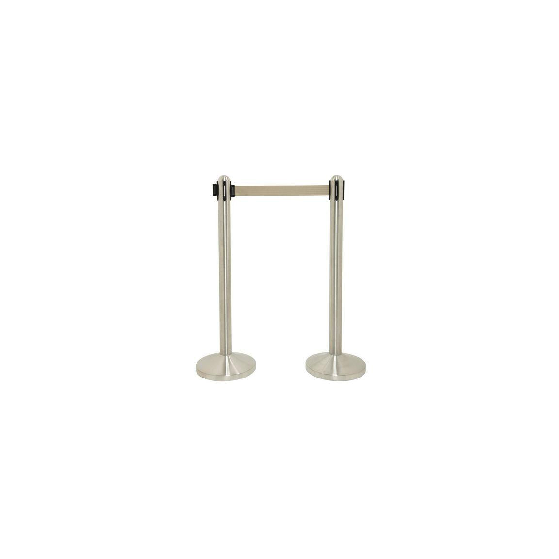 Barrier post SECURIT w/foot grey extended