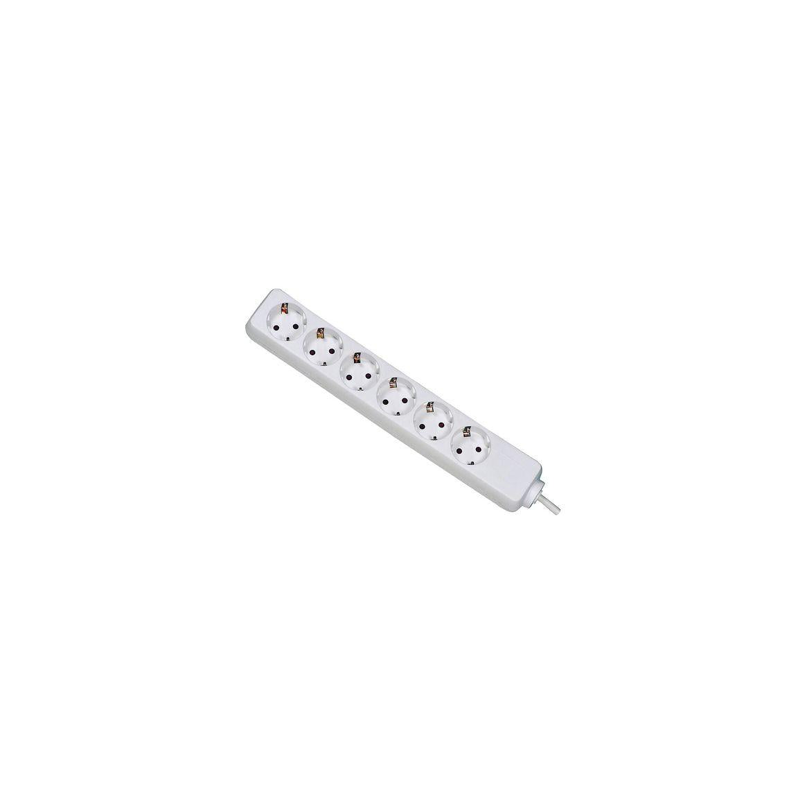 Branch outlet Cubic 6 outlets white