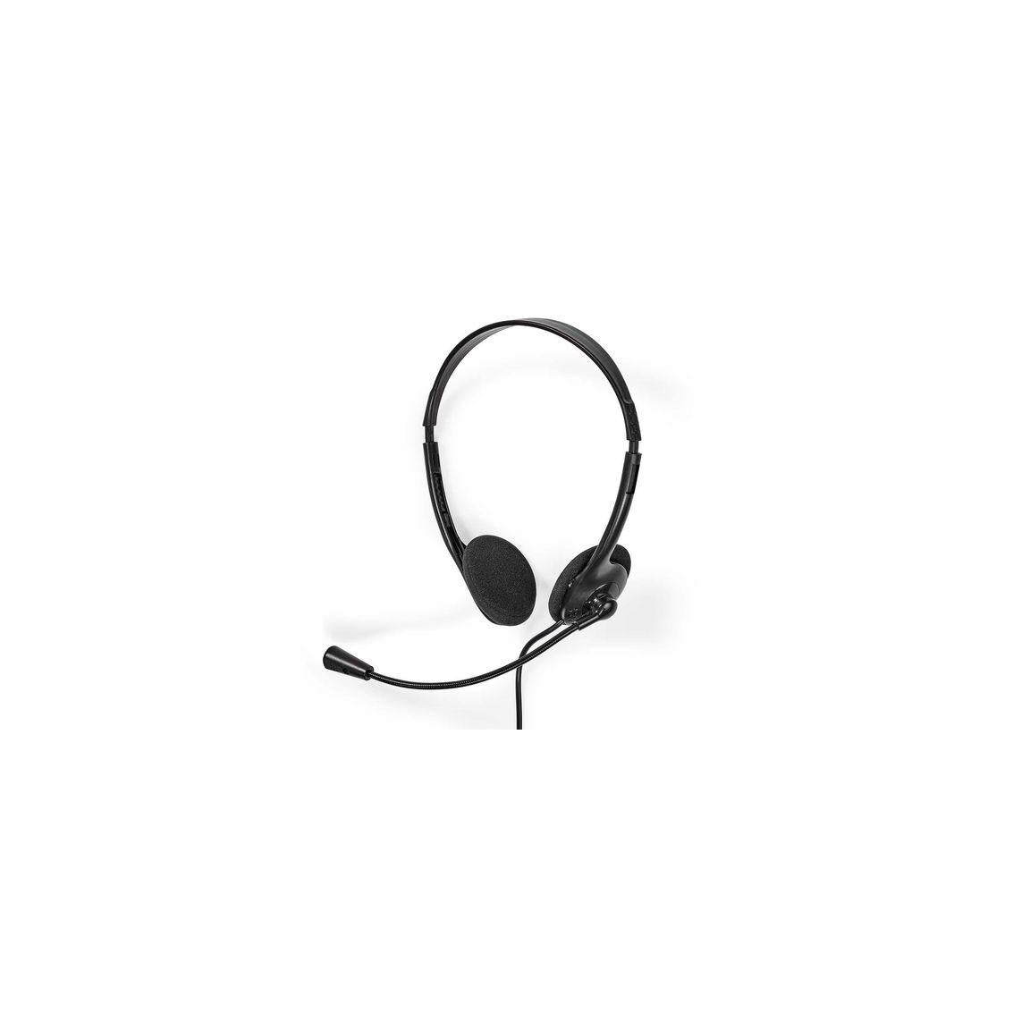 Headset NEDIS CHSTU110BK On-Ear USB-A/C