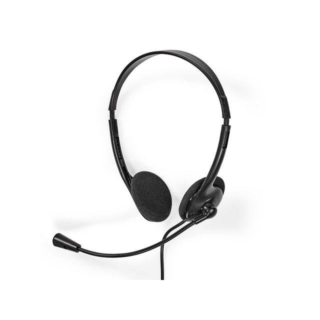Headset NEDIS CHSTU110BK On-Ear USB-A/C