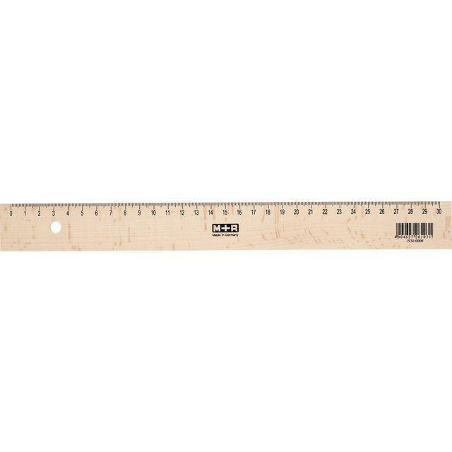 Wooden ruler 30 cm