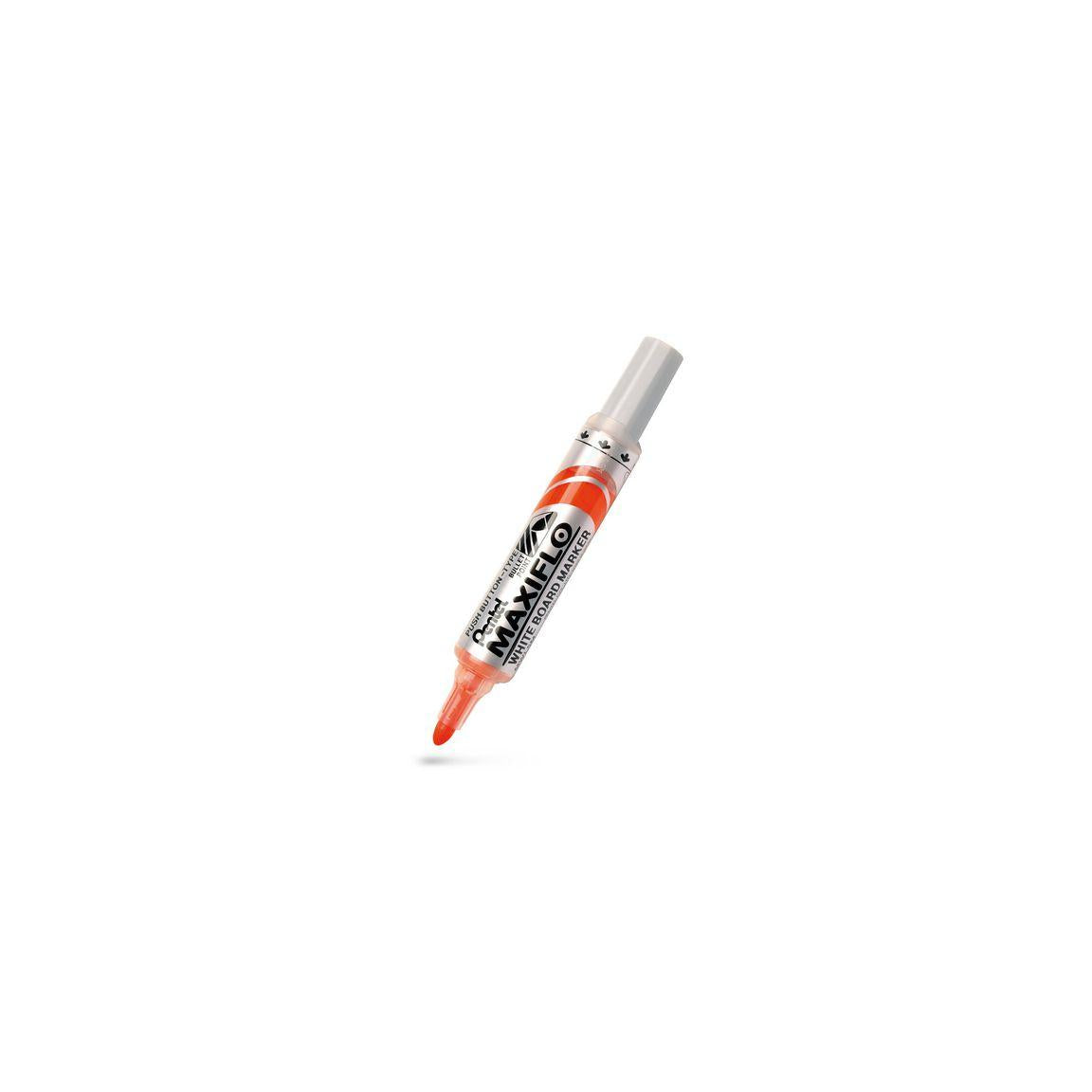 Whiteboard pen PENTEL Maxiflo round ora
