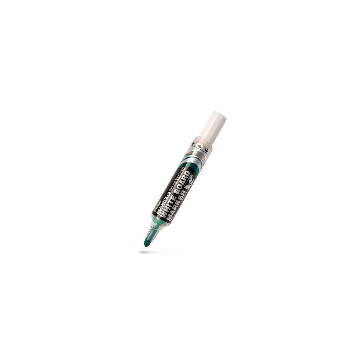 Whiteboard pen PENTEL Maxiflo oblique green