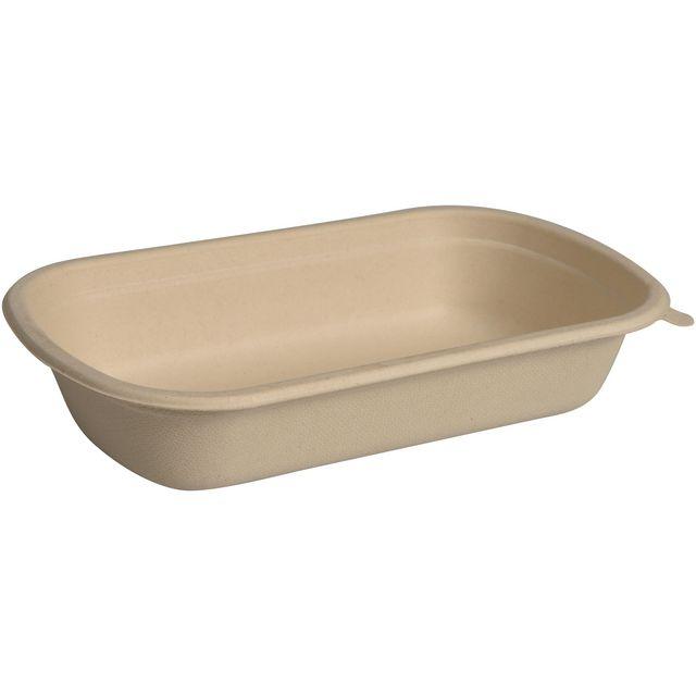 Food box takeaway Bagasse 1000ml 125/pack