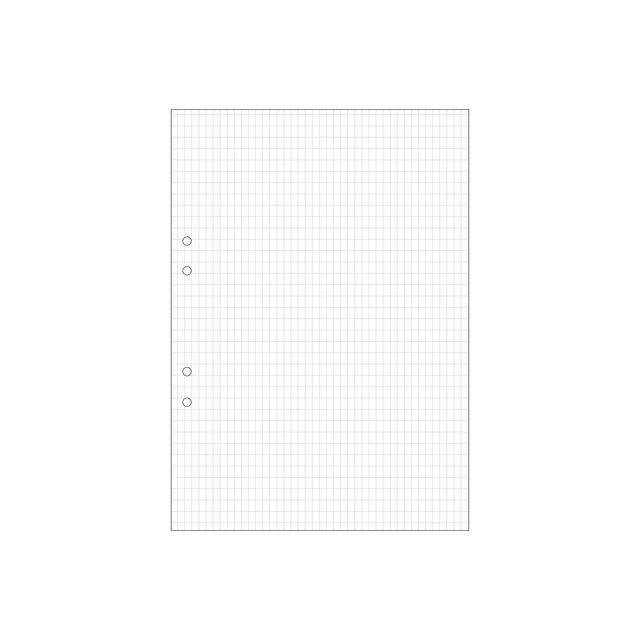 Loose leaf A4 squared 5x8mm perforated 500/pack