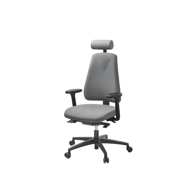 Office chair LD6340 with armrests grey