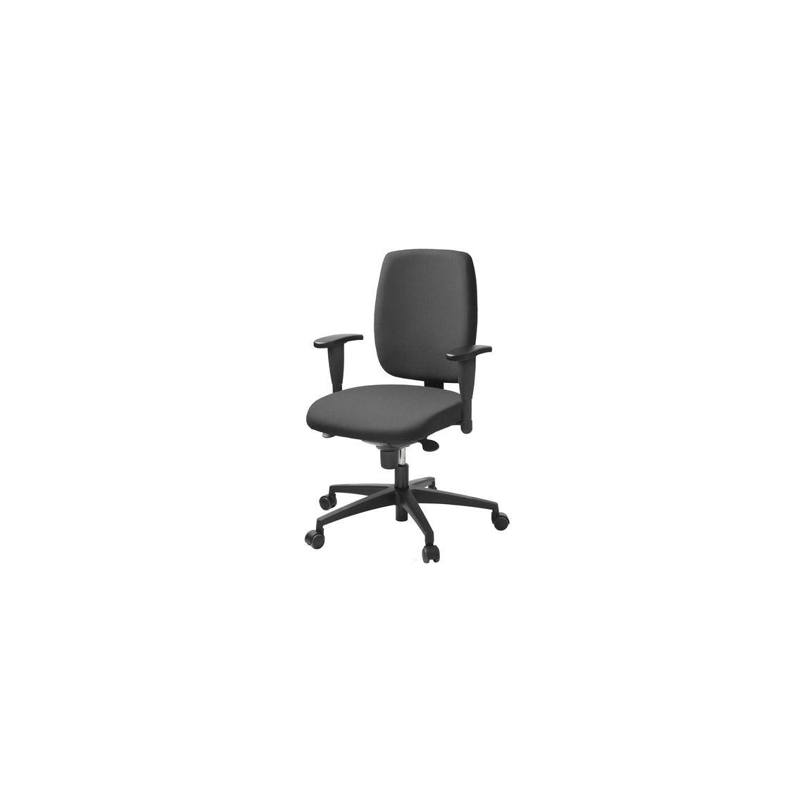 Office chair LD6135 with armrests grey