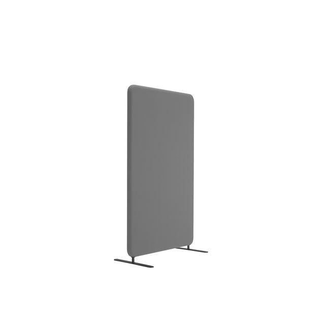 Floor screen w.legs 100x136 Dox 52 mel.grey