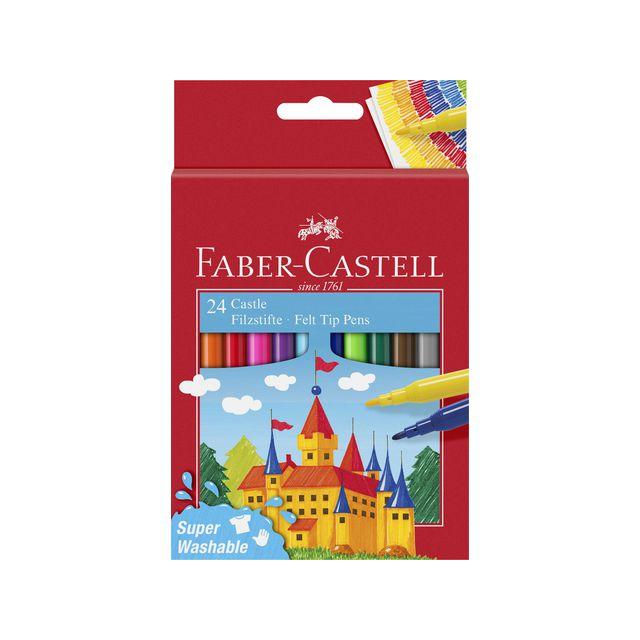 Fibre pen Children assorted colours 24/pc