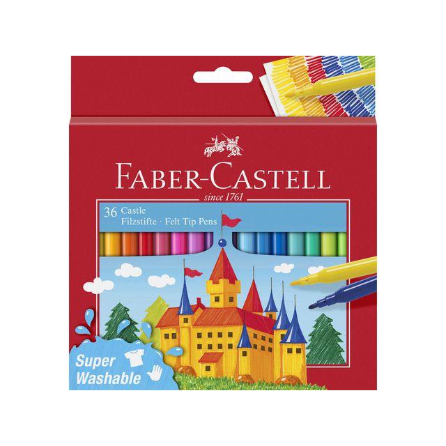 Fibre pen Children assorted colours 36/pc