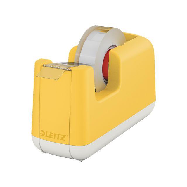 Tape dispenser LEITZ COSY incl. tape yellow