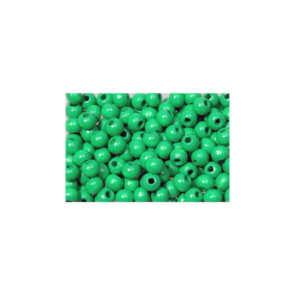Wooden bead 8 mm green 200/pack