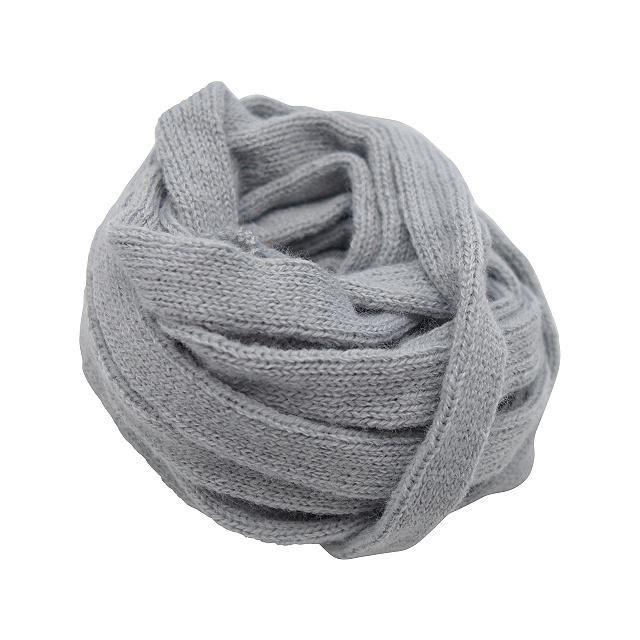 Tube knitted fabric 1,5cmx10m grey