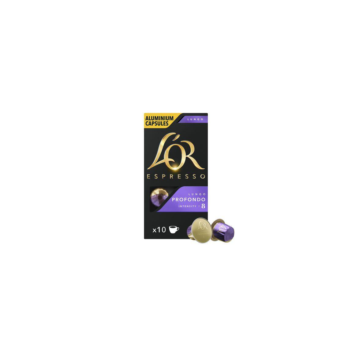 Coffee capsules LOR LUNGO 8 PROFONDO 10/pack