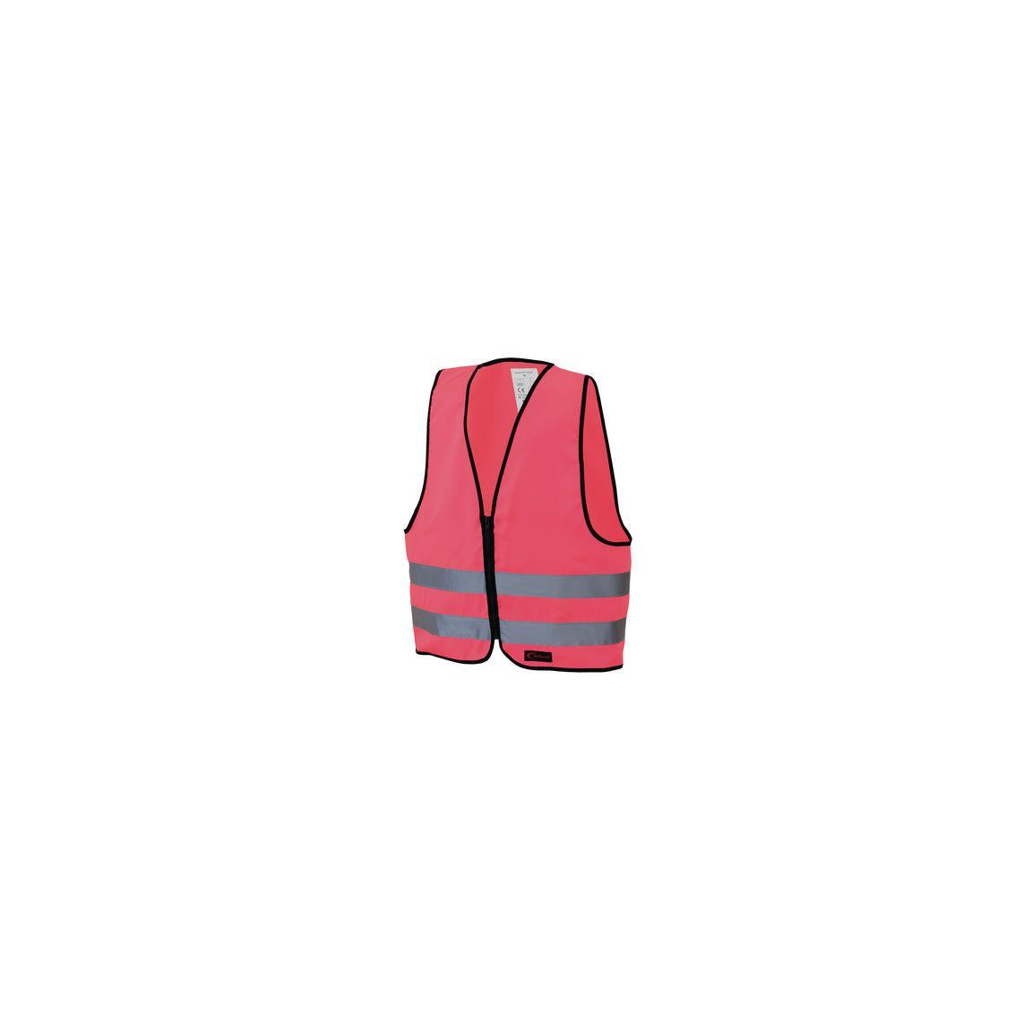 Reflective vest zip Kids XS Pink