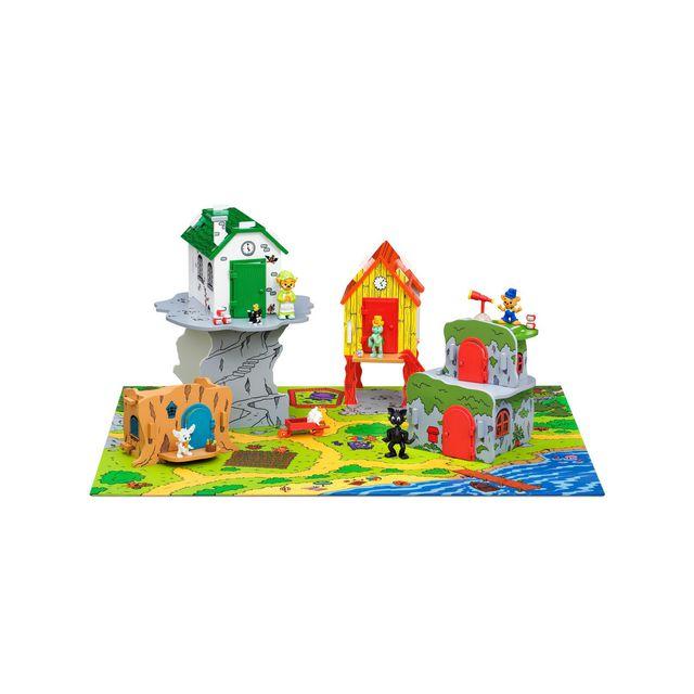 Teddy bear village with playground