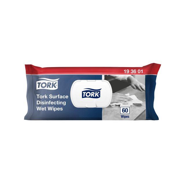 Surface disinfection cloth TORK 60/pack