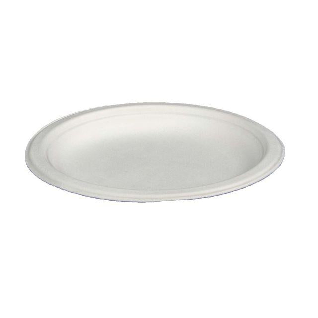 Plate Environmental Bagasse15 cm 50/pack