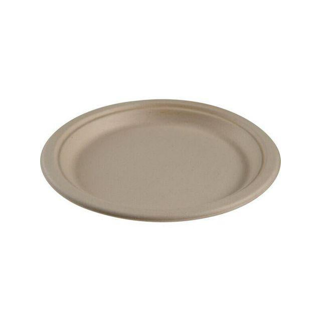 Plate Environmental Bagasse 23 cm 50/pack