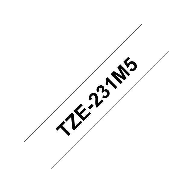 Tape BROTHER TZE231M5 12mm S on V 5/pack
