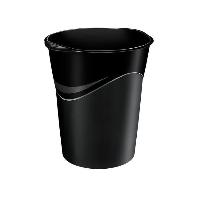 LYRECO 14L wastepaper basket black