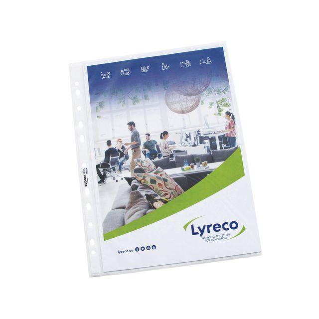 Plastic pocket LYRECO A4 bud 0,055 embossed100/pc