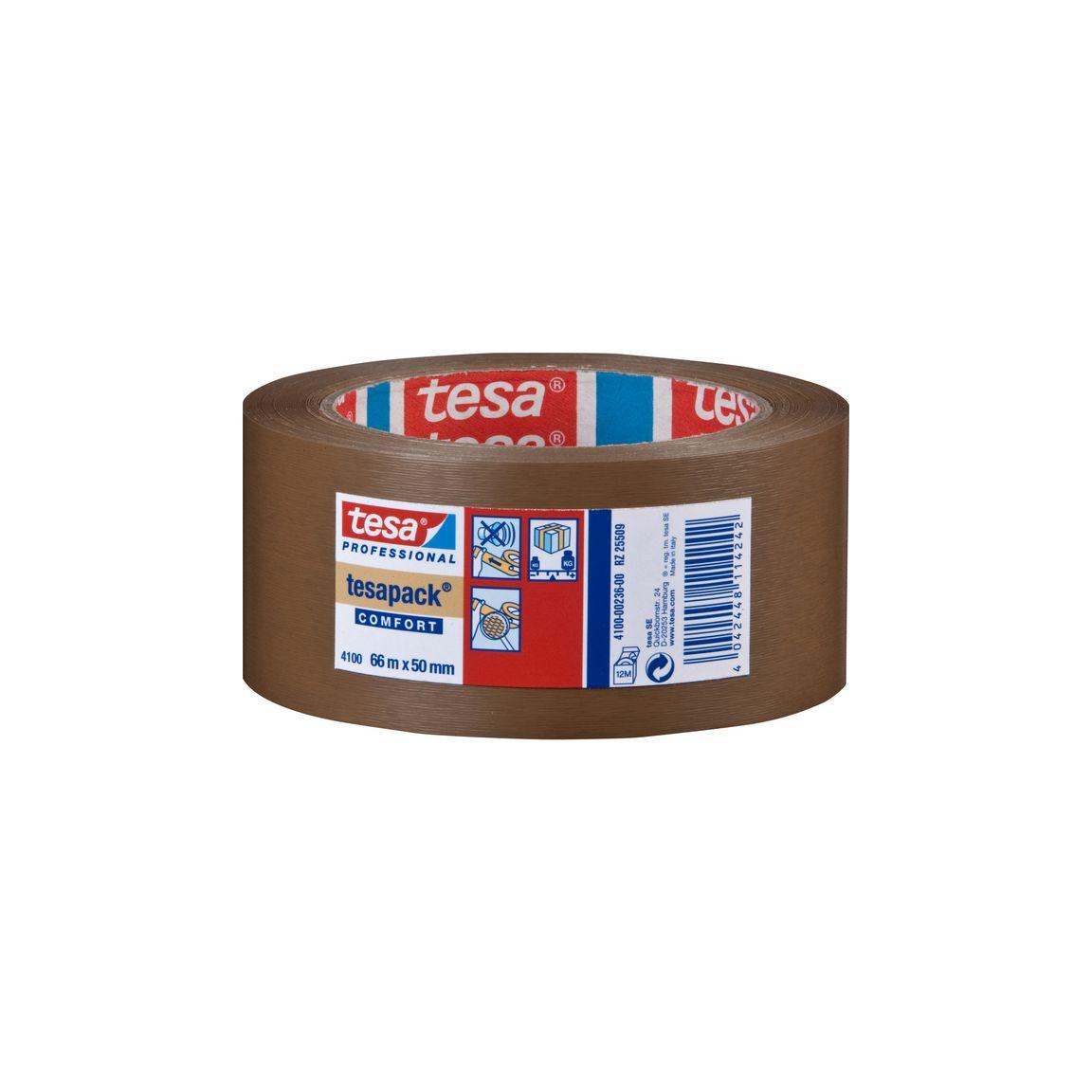 Packing tape TESA 4100 PVC 50mmx66m brown