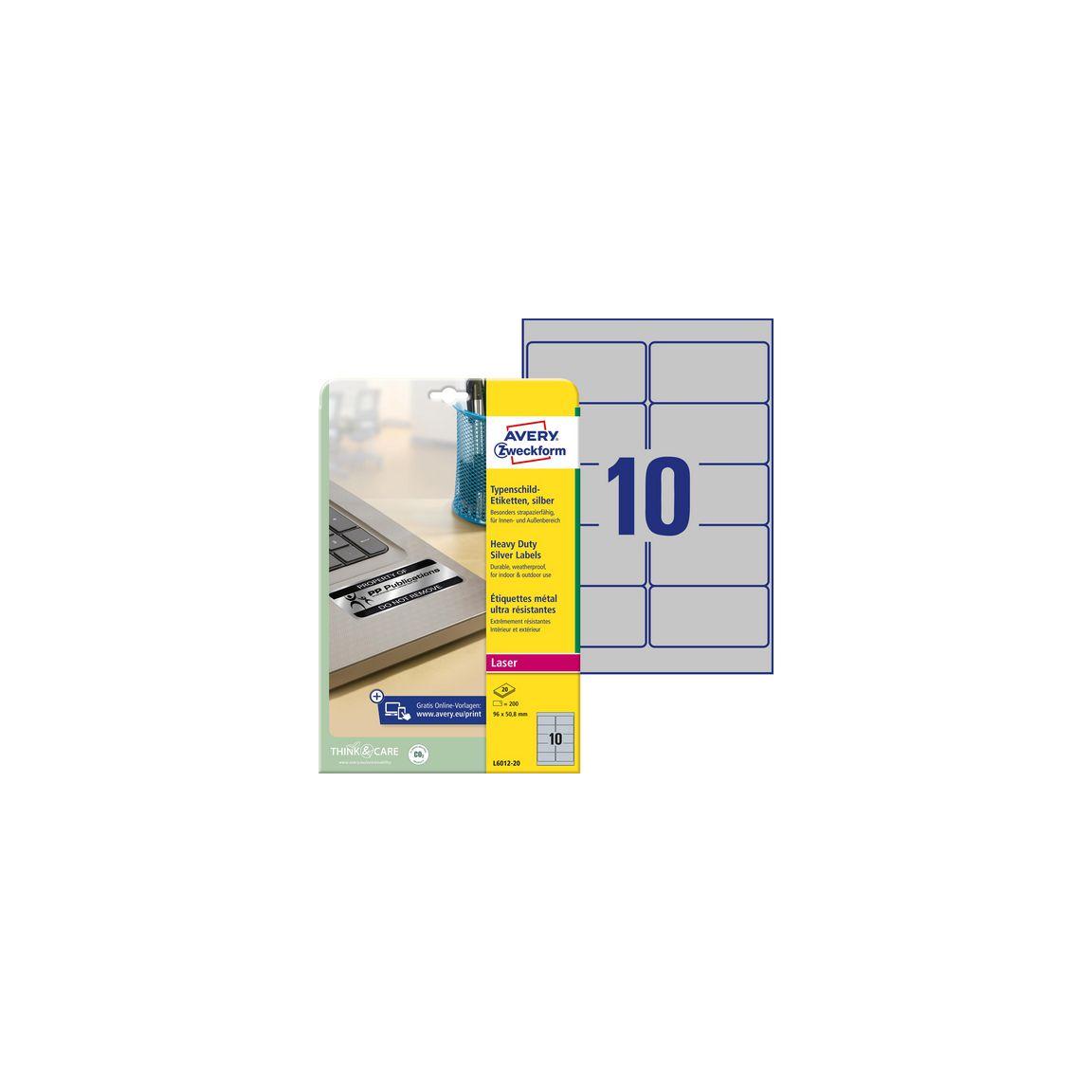 Label AVERY H-duty lab 96x508 200/FP