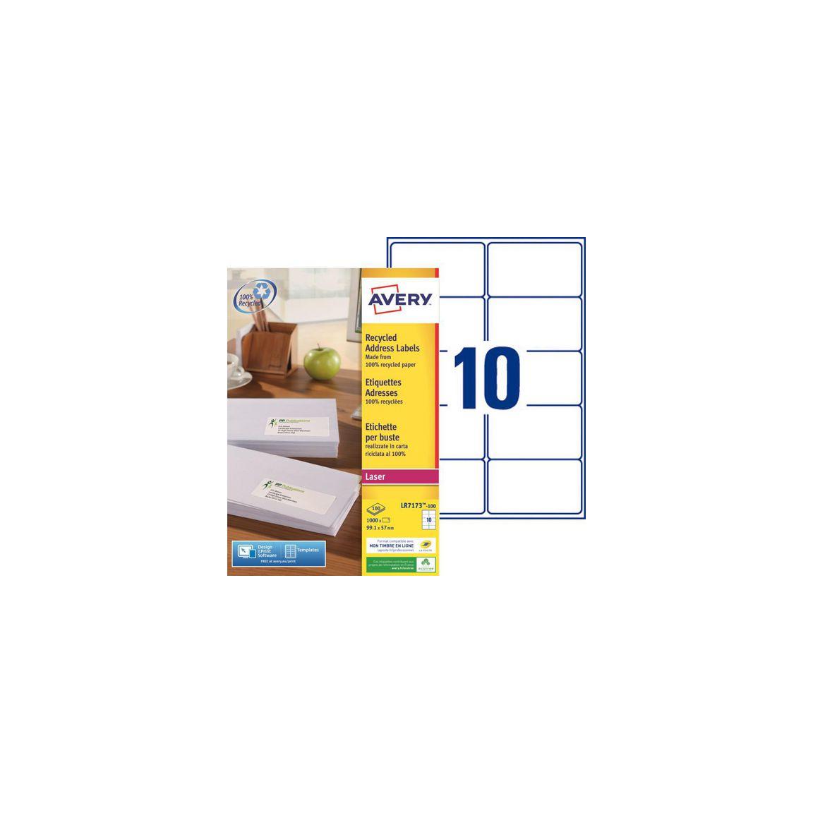 Label AVERY recycled 991x57mm 1000/pc