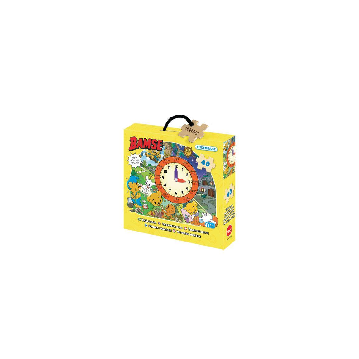 Puzzle Teddy Bear Clock 40 pieces