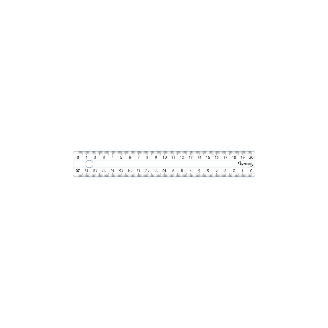 Ruler LYRECO 20cm