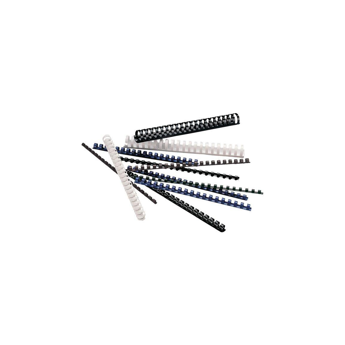 Plastic spiral LYRECO 8mm Black 100/pack
