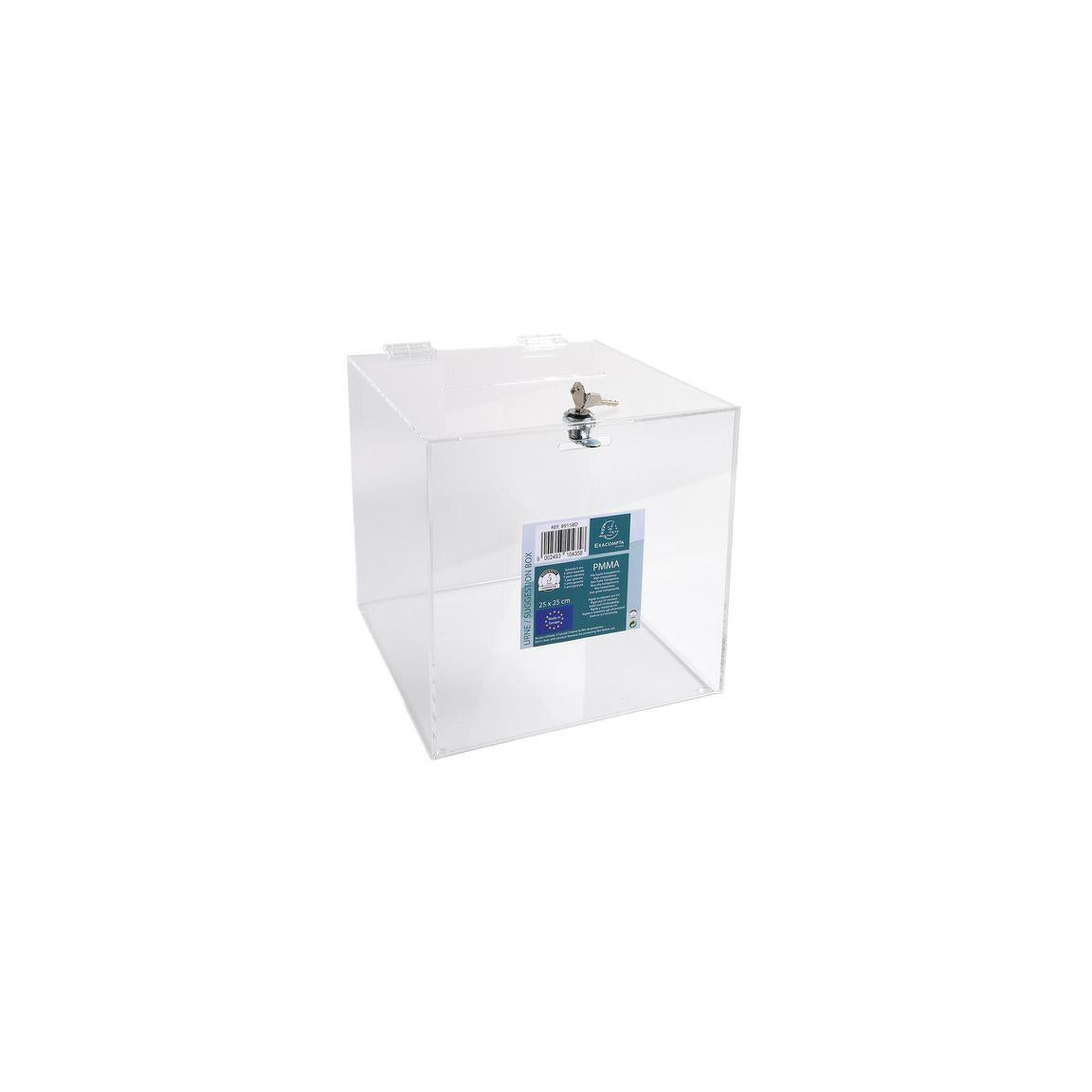 Suggestion box EXACOMPTA transparent