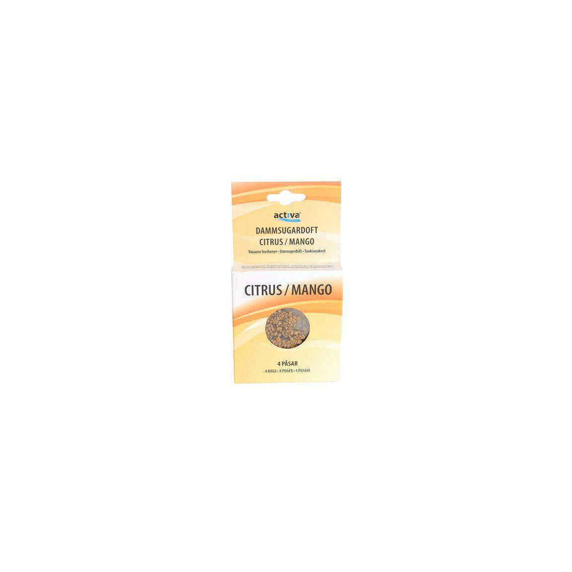 Vacuum cleaner fragrance balls Citrus Mango 4/pack