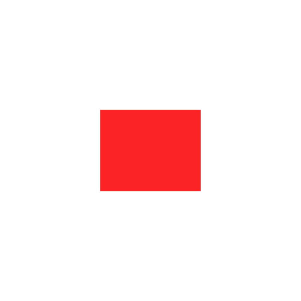 Label 1136 20x16mm G2 Fluorine red 8rl/fp