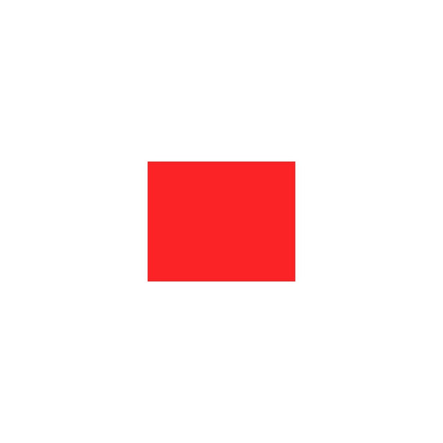 Label 1136 20x16mm G2 Fluorine red 8rl/fp