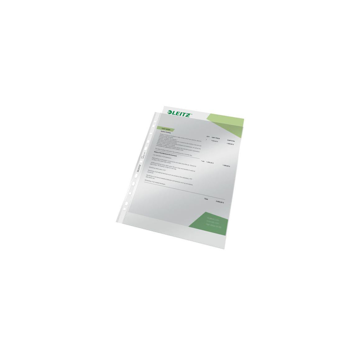 Plastic pocket LEITZ PP 0,075 A4 Box