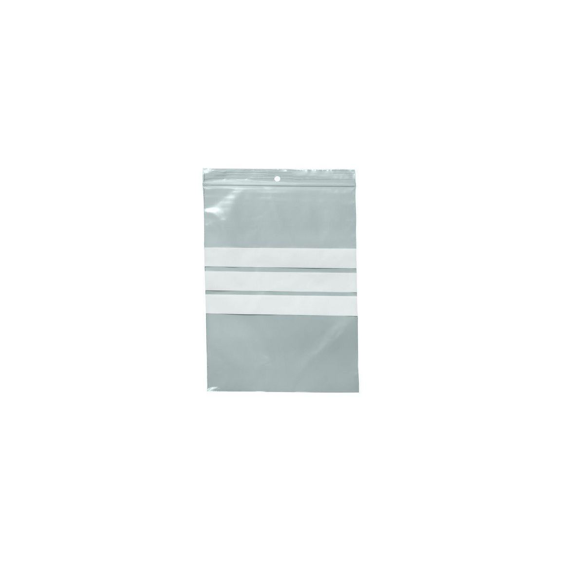 Ziplock bag writing field 80x120mm 100/pc