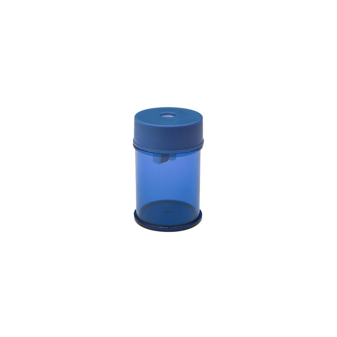 Pencil sharpener single with container