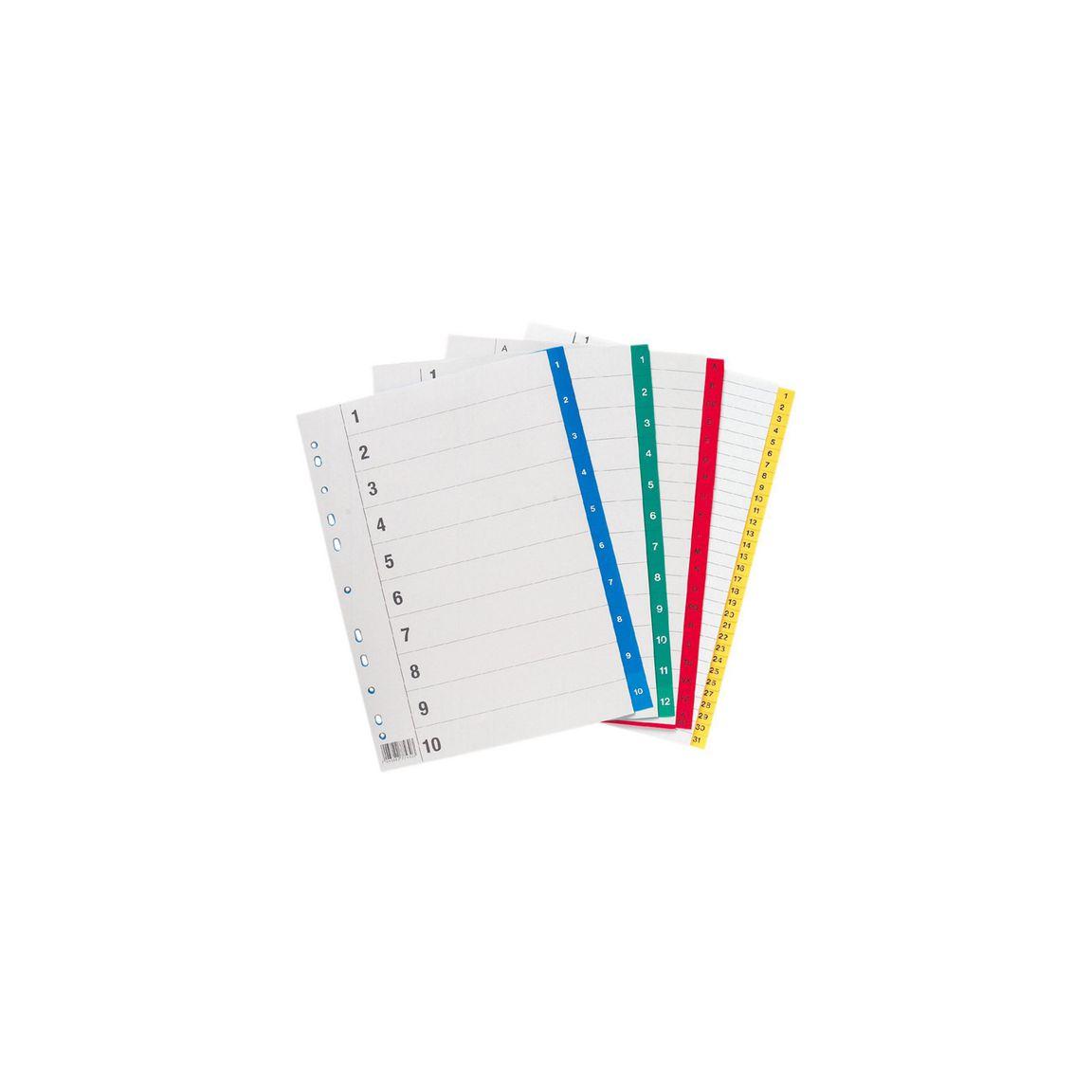 Plastic register PLASTOREG A4 1-5 orange fl.