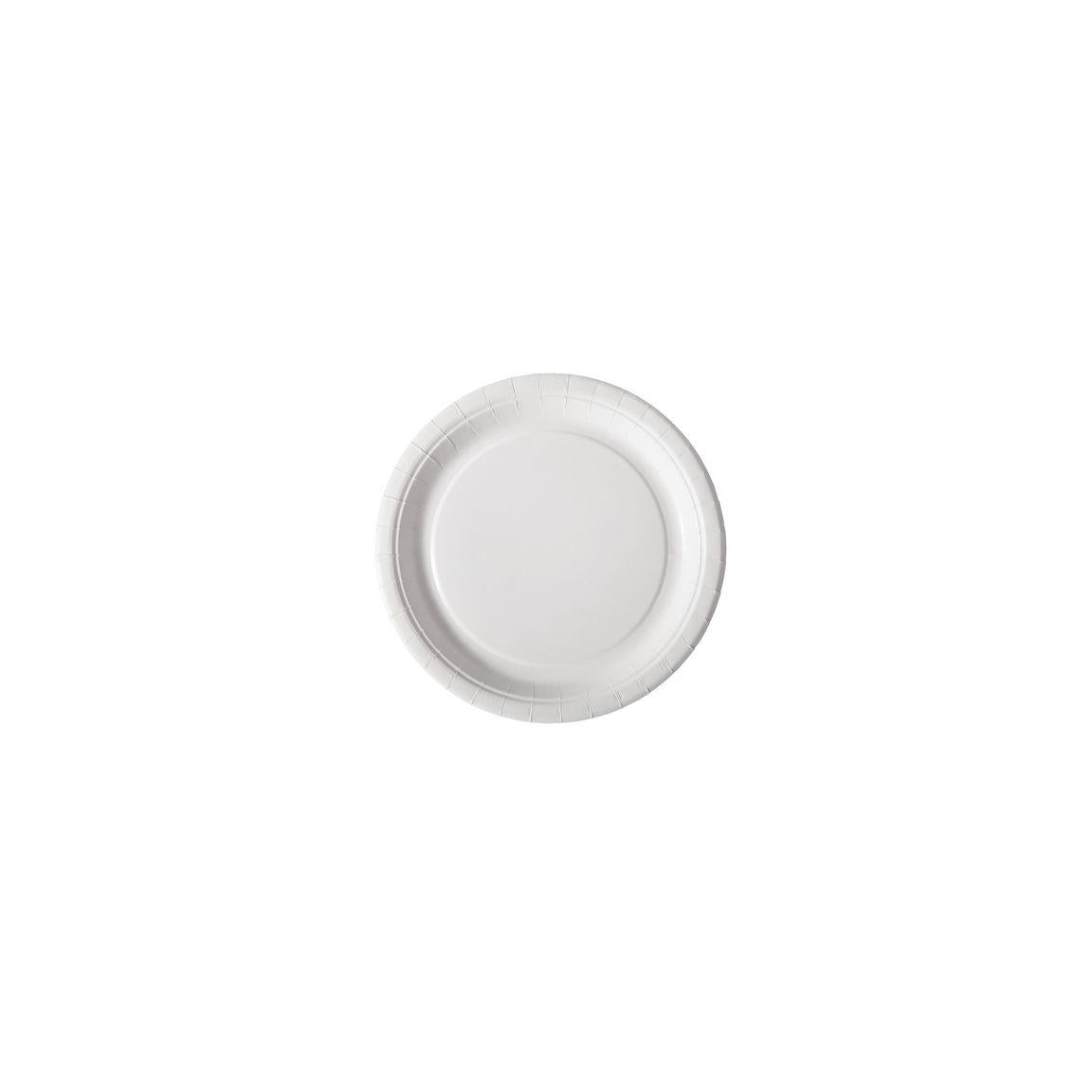 Paper plate 18cm white 100/pack