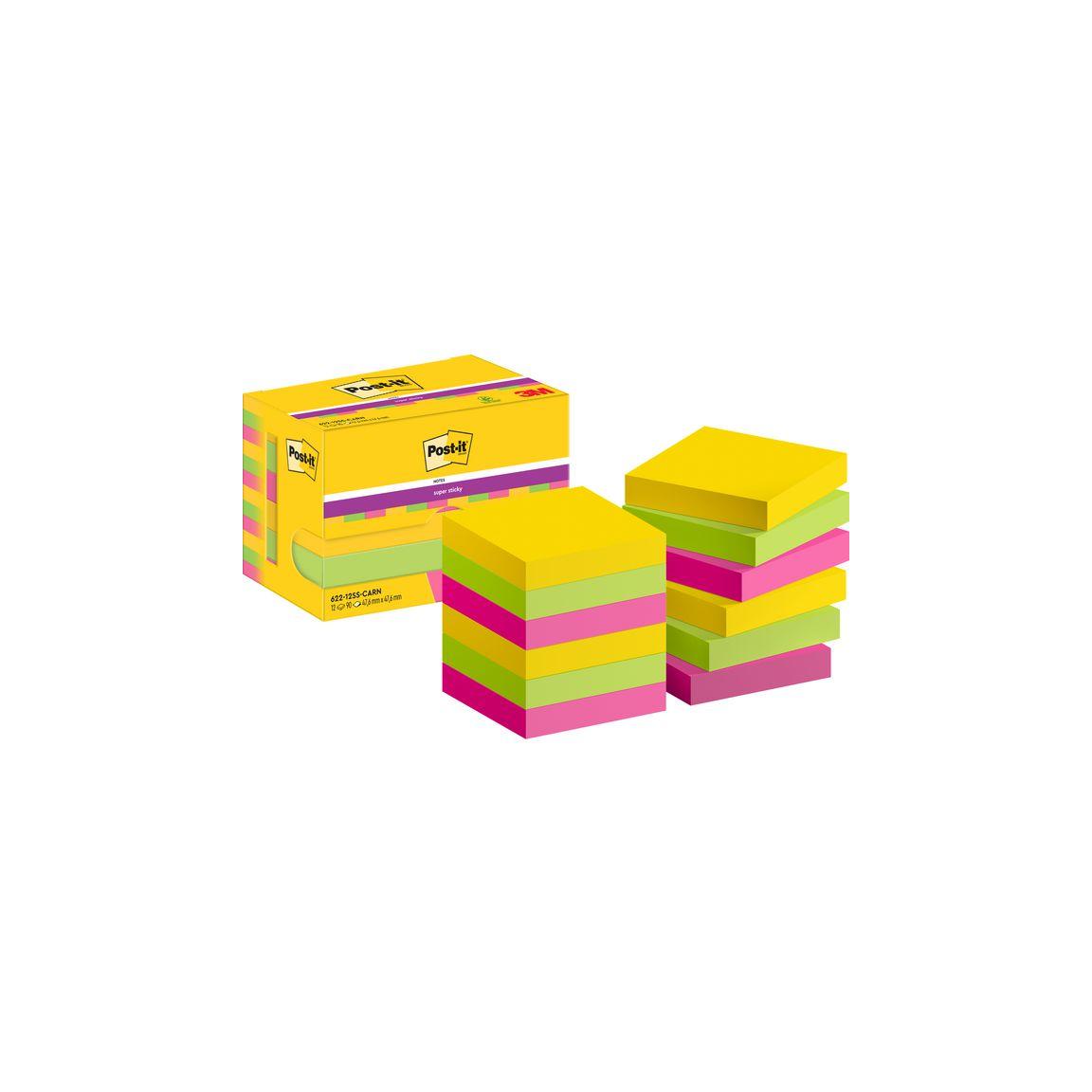 Notes POST-IT SS Carniva 47,6x47,6 12/pc
