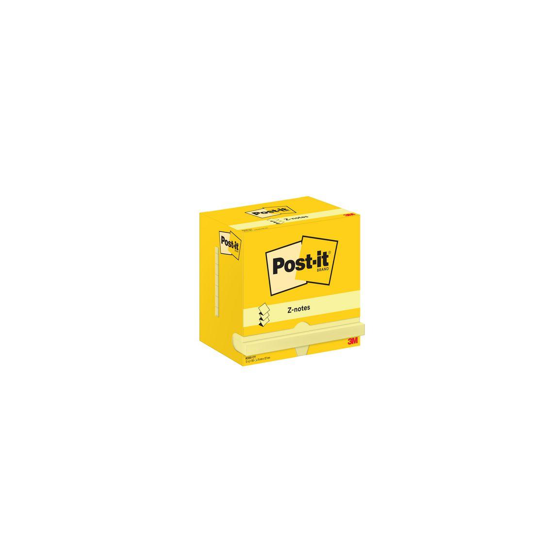 Notes POST-IT Z-block 76x127mm yellow