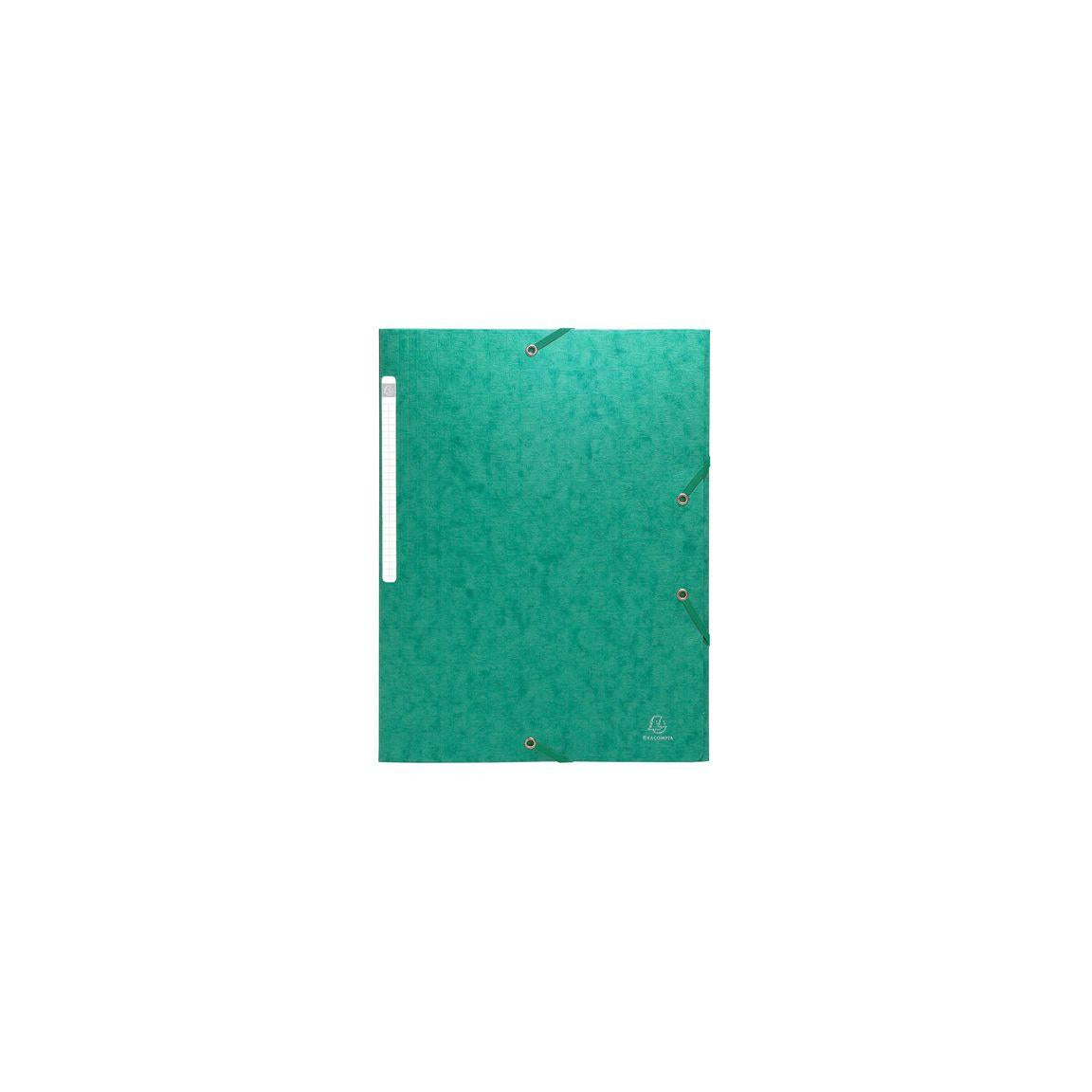 Rubber band folder EXACOMPTA 3kl A4 425g green
