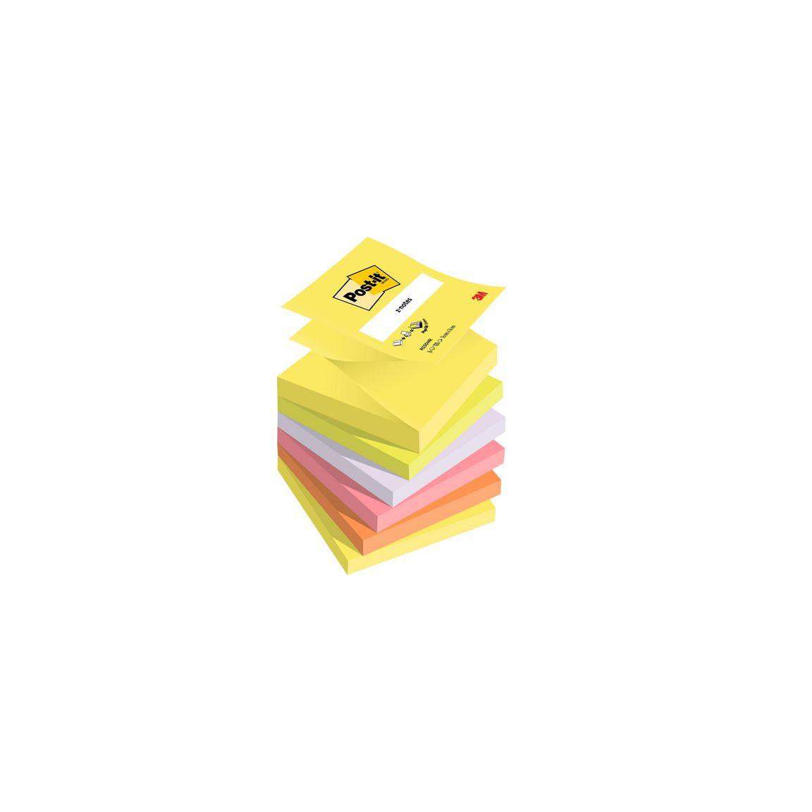 Notes POST-IT Z-block 76x76mm rainbow