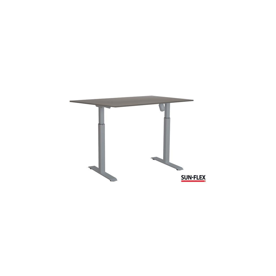 Table SUN-FLEX I height adjustable 120x80 grey/grey