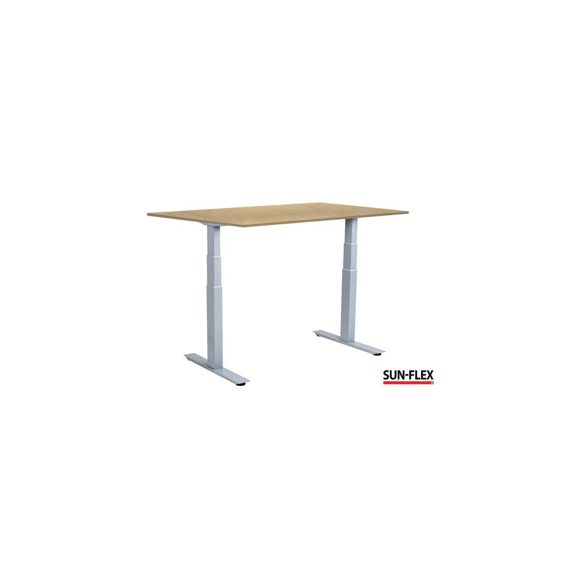 Table SUN-FLEX VI height adjustable 140x80 grey/beige