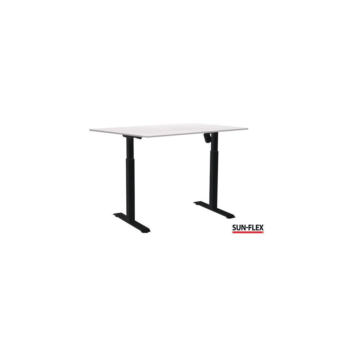 Table SUN-FLEX I height adjustable 140x80 black/white